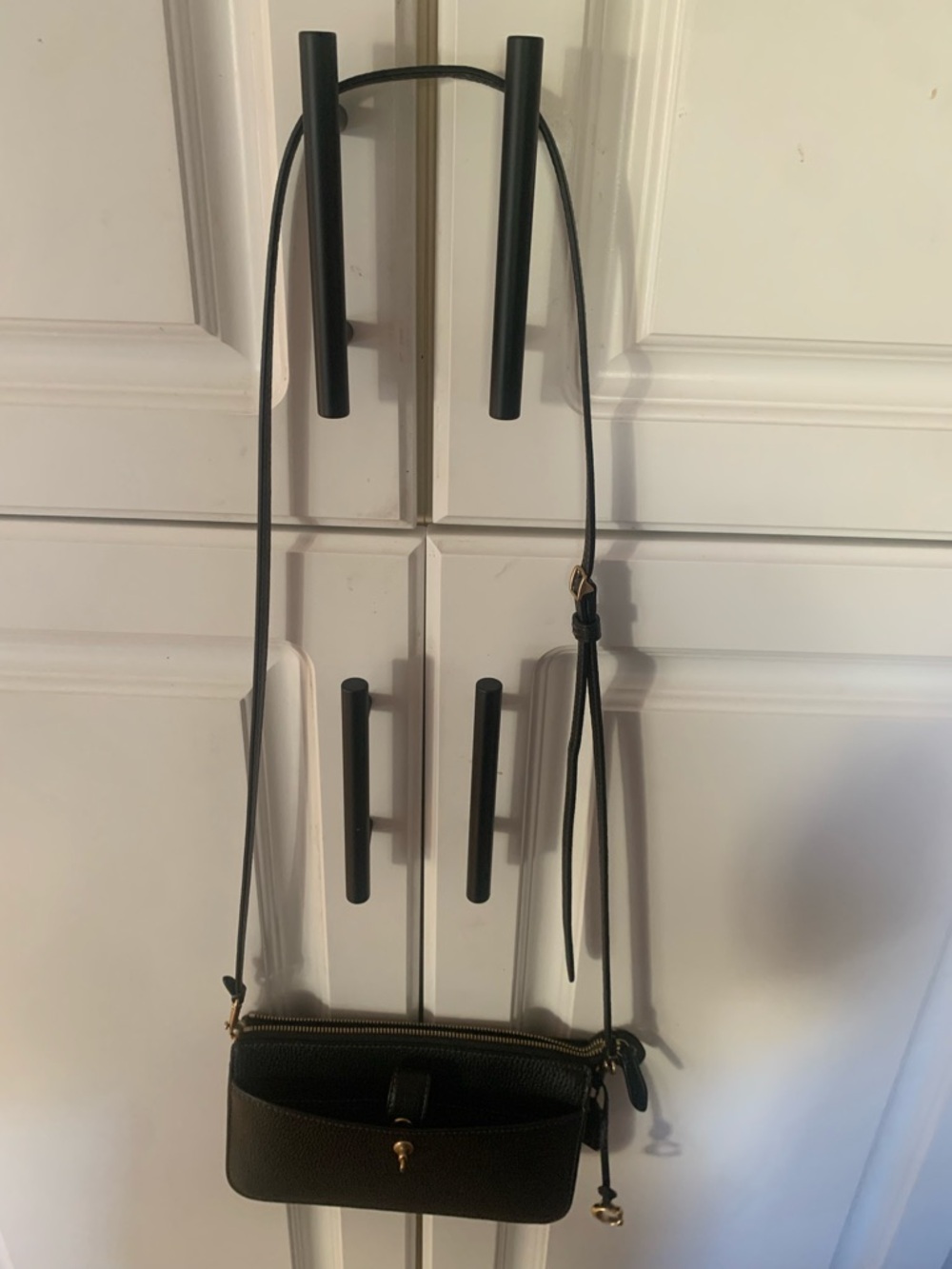 COACH Leather Crossbody Bag in Black